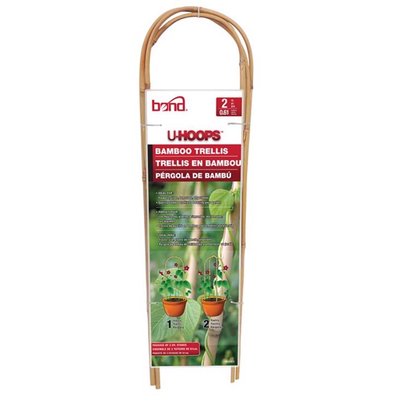 2'BAMBOO U-HOOPS 3PK