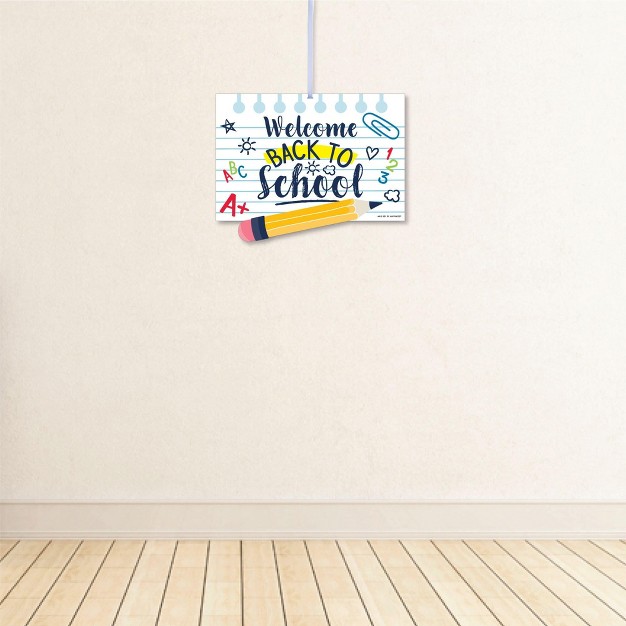 Big Dot Of Happiness Back To School Hanging Porch First Day Of School Classroom Outdoor Decorations Front Door Decor 1 Piece Sign