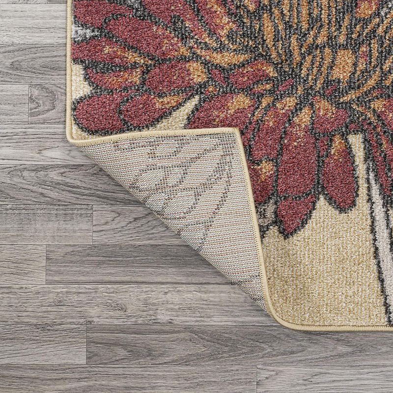 Dizi Modern Flower Rug