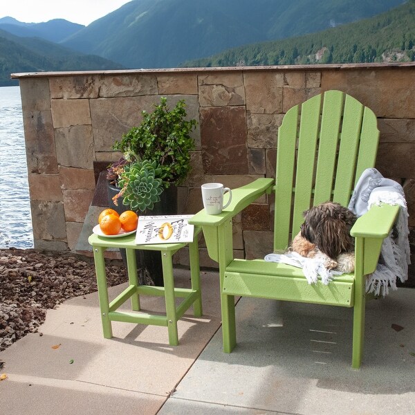 HDPE Compact Side Table，Perfect for Indoor/Outdoor Use，Ultra Durable Weather Resistant Design