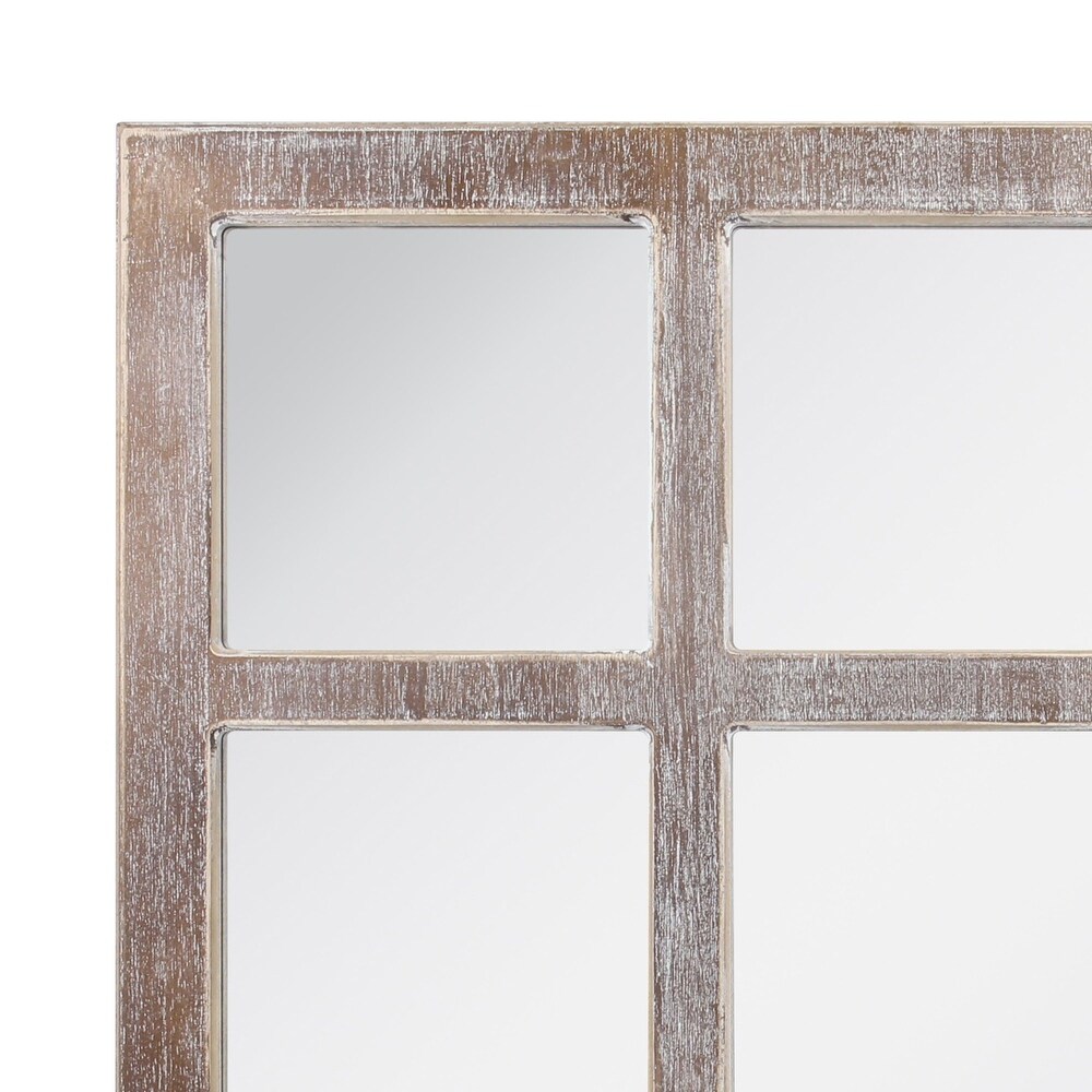 Farmhouse Panel Window Pane Wall Mirror