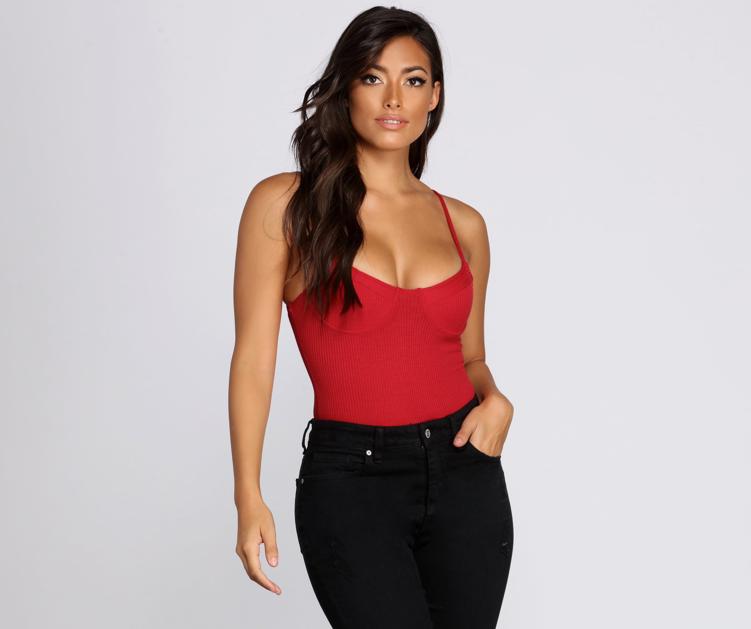 Hot Fire Bustier Bodysuit