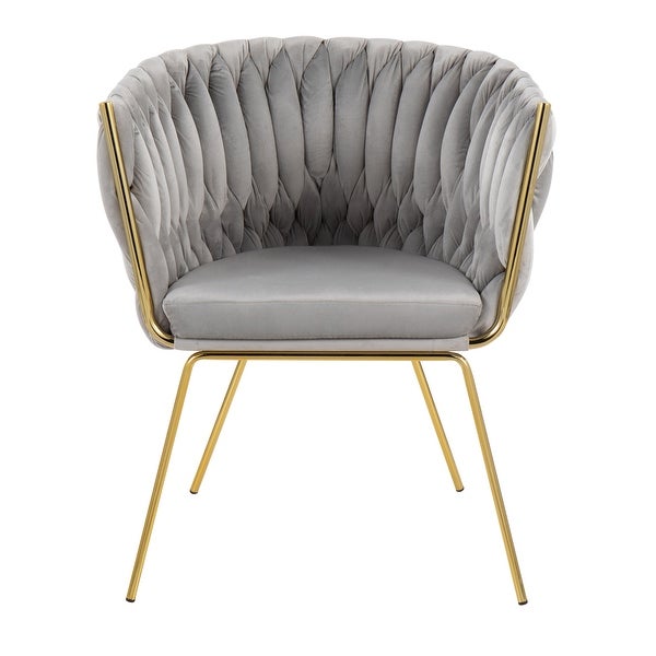 Silver Orchid Braided Erika Chair