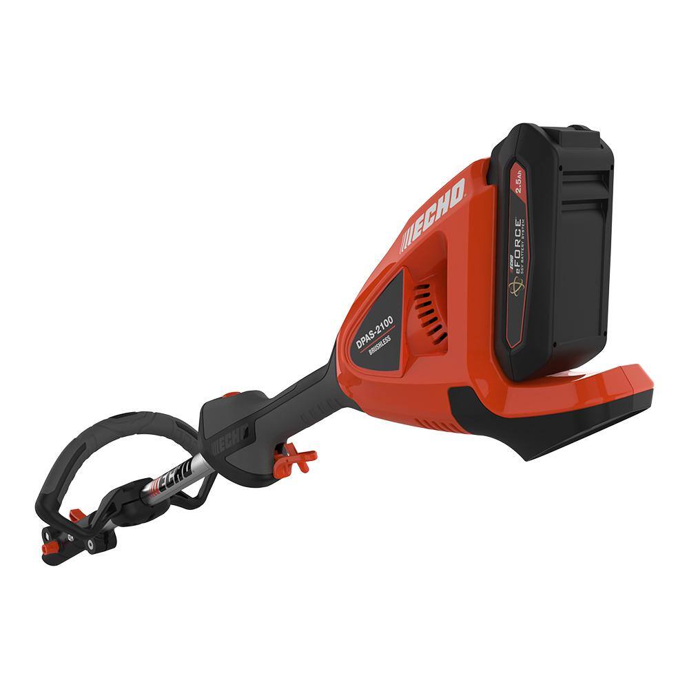 ECHO eFORCE 56V Brushless Cordless Battery Attachment Capable PAS Power Head with 2.5Ah Battery and Charger DPAS-2100C1