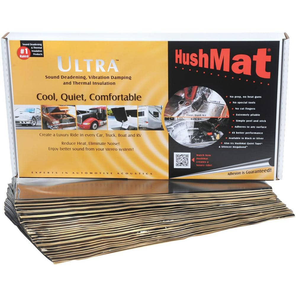 HushMat Bulk Sound-Deadening Kit with 58 sq. ft. Black Stealth Foil 10500