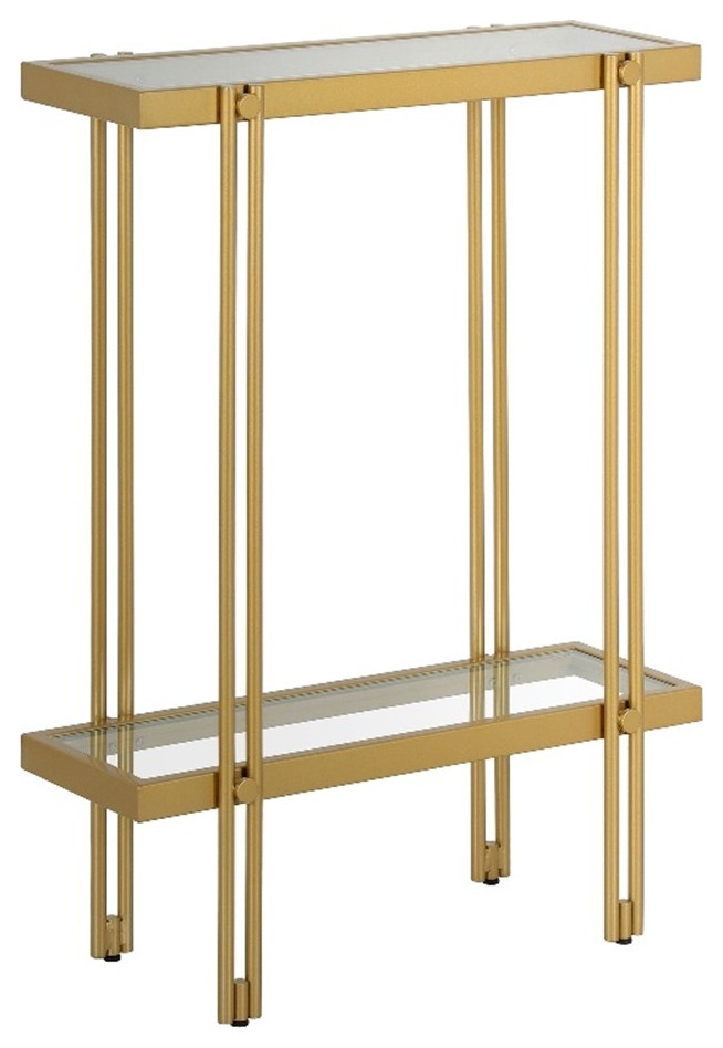 Henn ampHart 22 quotGold Console Table   Contemporary   Console Tables   by Homesquare  Houzz