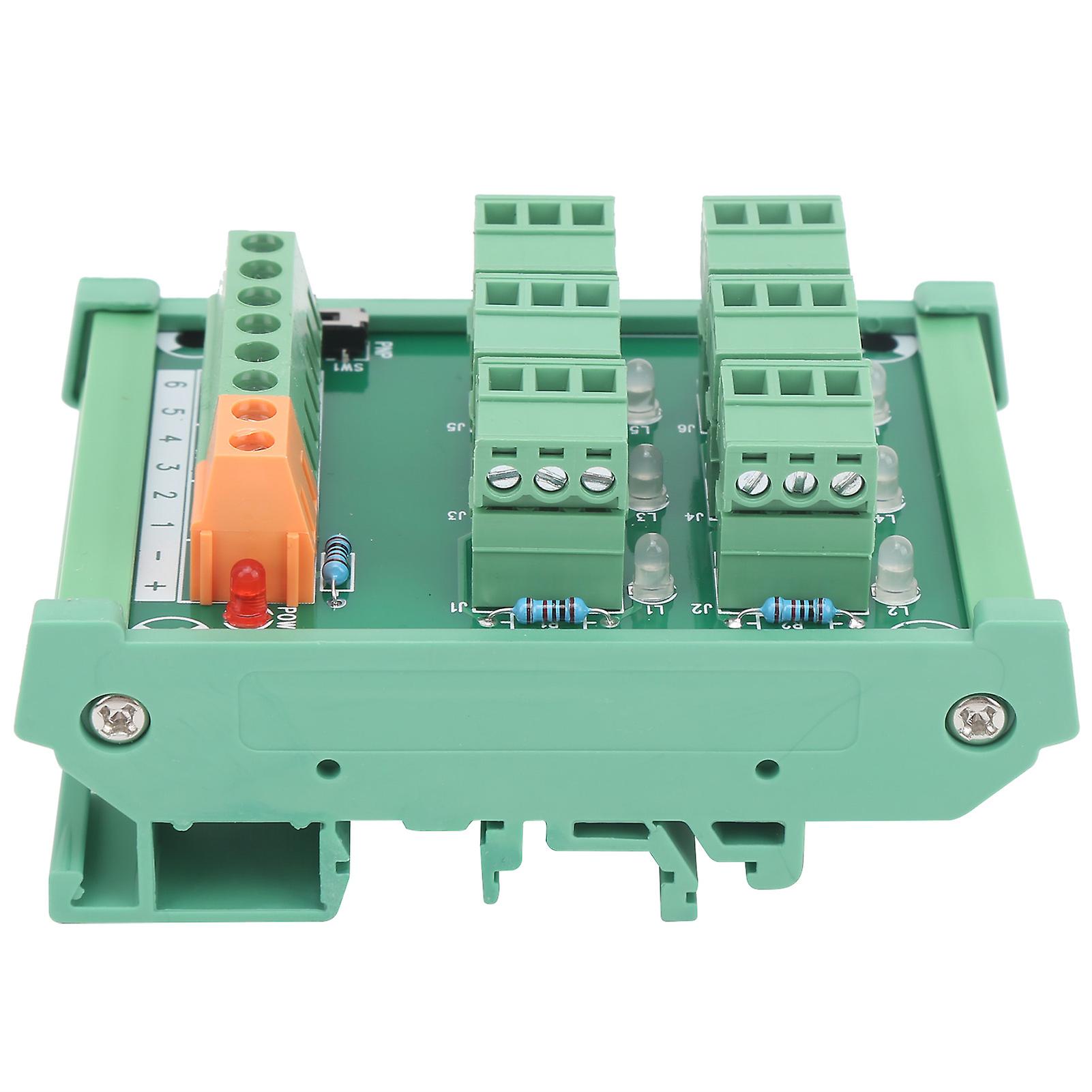 Terminal Block DIN Rail Mounting 3-Wire 6-Channel Acquisition Board KP-6L-Gther C