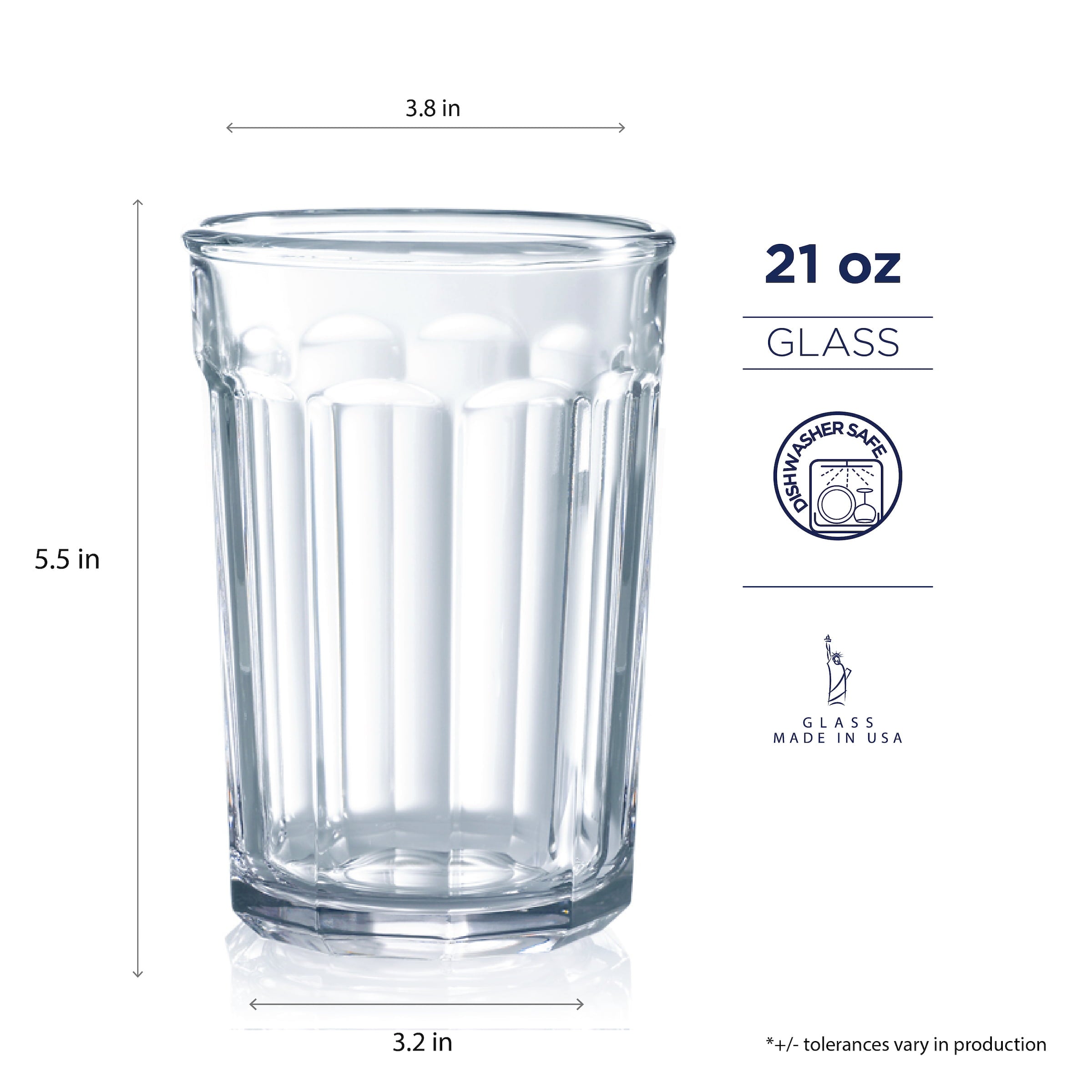 Luminarc 16-Pieces Working Glass Drinkware Set