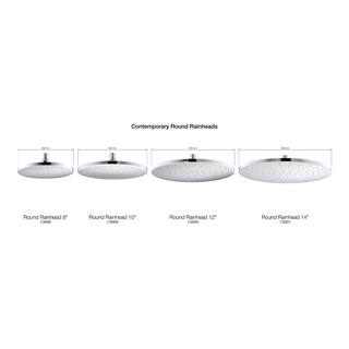 KOHLER Contemporary 1-Spray Patterns 10 in. Ceiling Mount Fixed Shower Head in Polished Chrome K-13689-G-CP