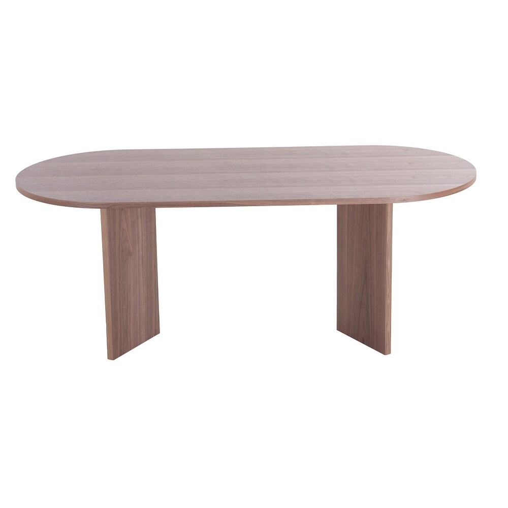 KOSSMAI Oval Wood Long Dining Table 78\