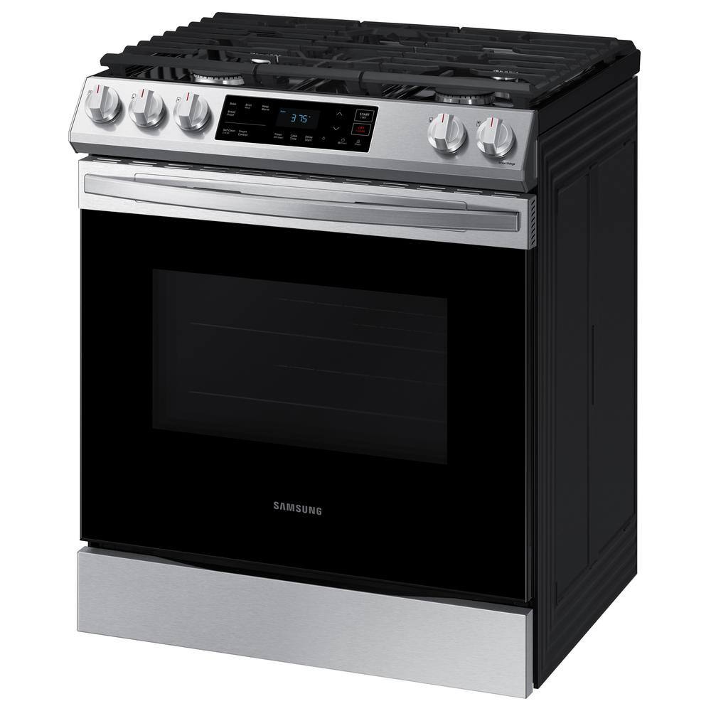  30 in. 6.0 cu. ft. Slide-In Gas Range with Self-Cleaning Oven in Stainless Steel NX60T8111SS