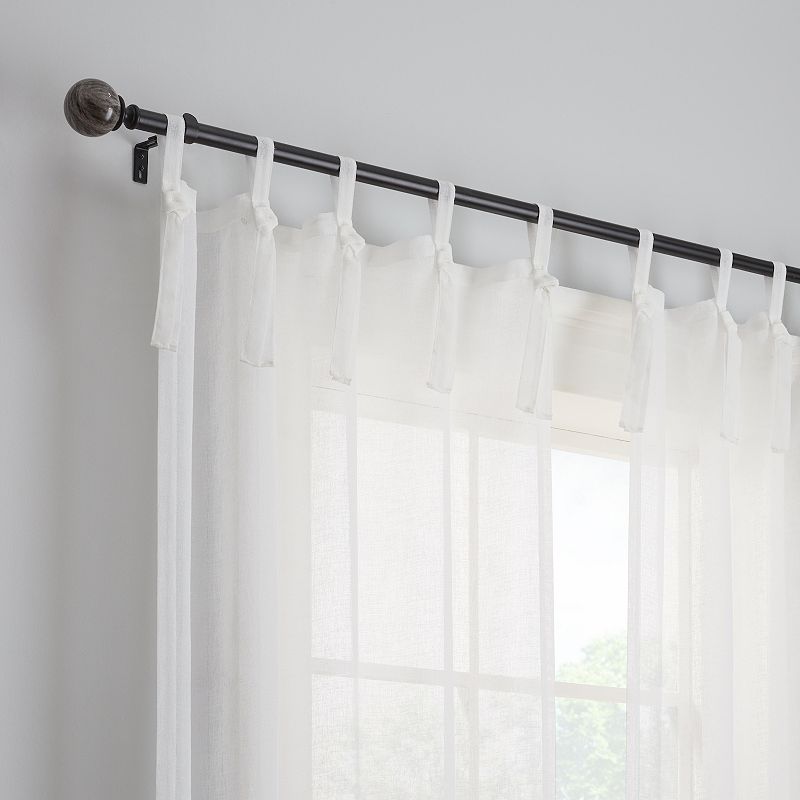 Eclipse 2-Pack Tasha Tie Top Window Curtains