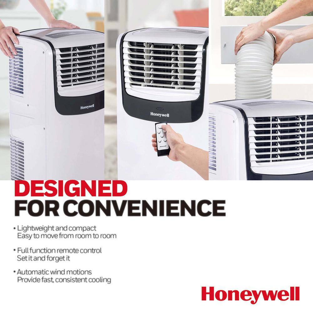 Honeywell 9100 BTU (ASHRAE) 6100 BTU (SACC) Portable Air Conditioner in White and Black MO08CESWK6