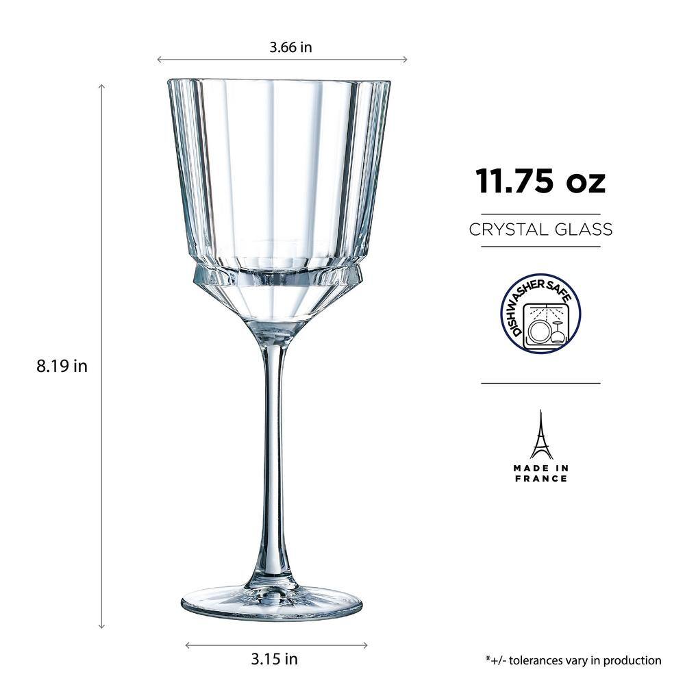 Cristal D'Arques Macassar 11.75 oz. White Wine Glass (Set of 4) P0381