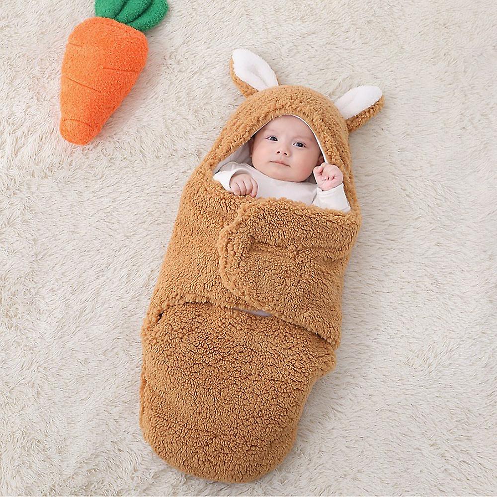 Newborn Baby Swaddle Blanket Imitation Wool Stroller Wrap Nap Child Toddler Sleeping Bag