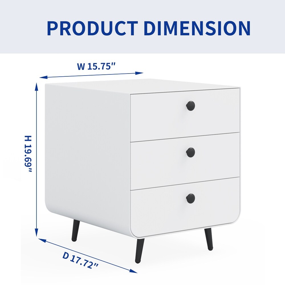 Modern Night Stand Storage Cabinet