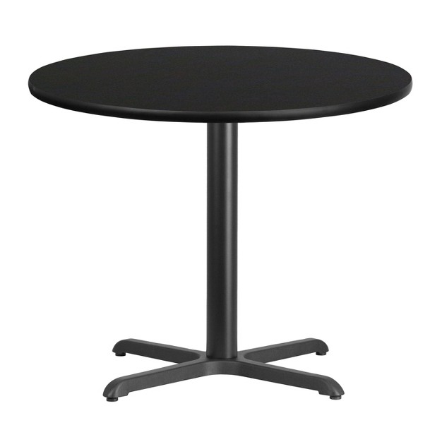 Flash Furniture 36 x27 x27 Round Laminate Table Top With 30 x27 x27 X 30 x27 x27 Table Height Base