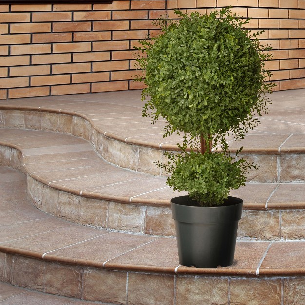 2.5' Artificial Tea Leaf Topiary - National Tree Company