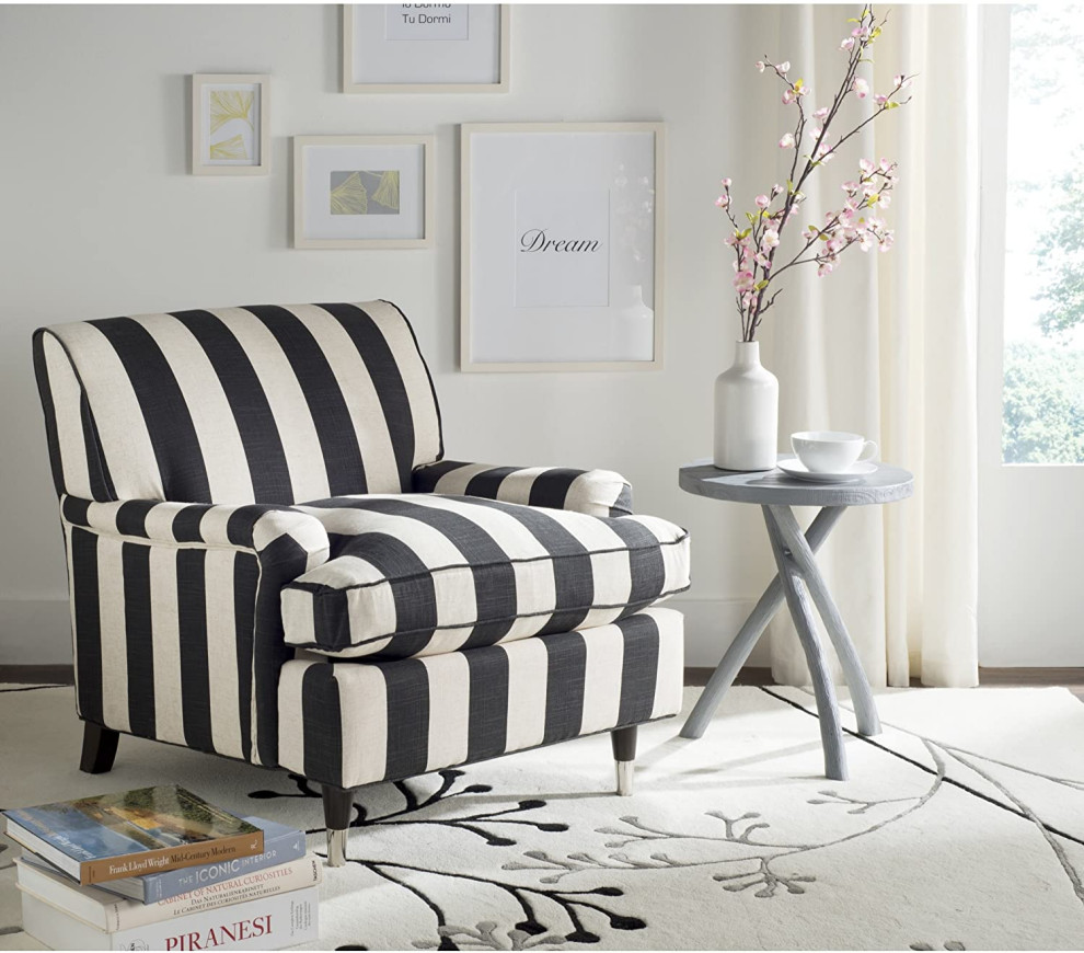 Modern Black/White Club Chair   Transitional   Armchairs And Accent Chairs   by Imtinanz  LLC  Houzz