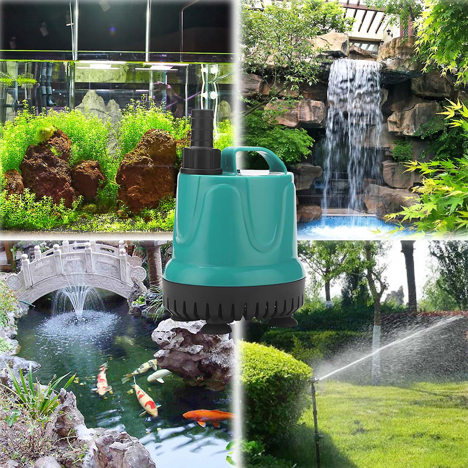 18w Submersible Pump Fountain Pump Aquarium Water Pump Tank Fountain 360water Absorption Low Water Level Design Low Noise No.229123