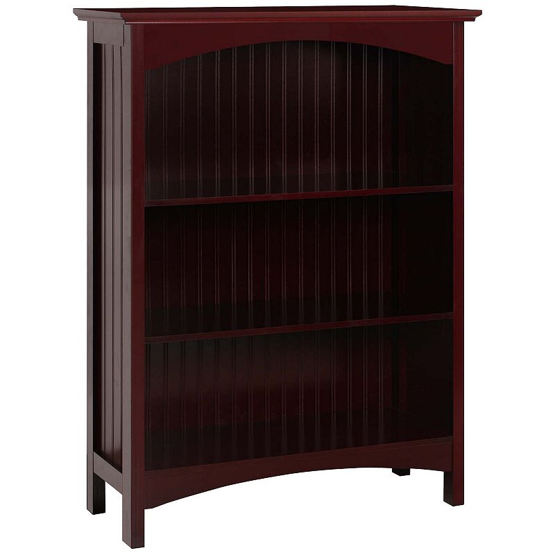 eHemco 3 Tier Bookcase with 2 Arched Supports