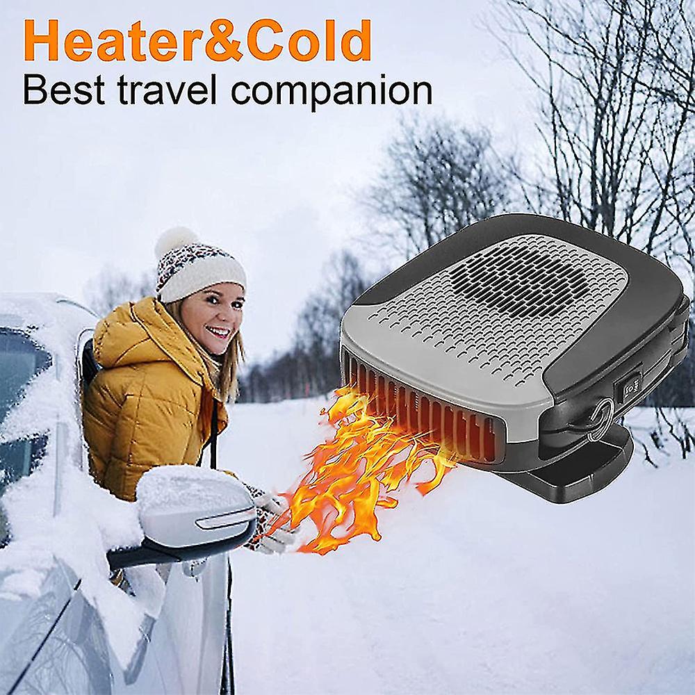 Car Heater 12v With Heating And Cooling 2 In 1 Modes，black