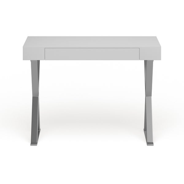 Durable Fiberboard Console Table， White