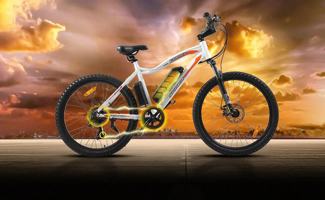 Ecotric Leopard Long Distance All Terrain Anti Slip Tires Electric Mountain Bike - Suspension w/ Ultimate Comfort,  500W Brushless Motor Makes Long Lifespan - For Commuter, Trails, and Leisure Riders