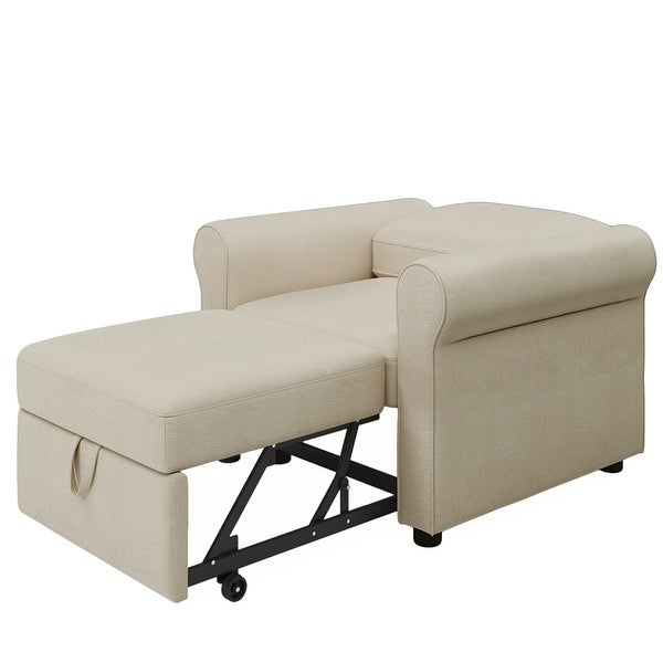 3-in-1 Sofa Bed Chair， Convertible Sleeper Chair Bed 3 Colors