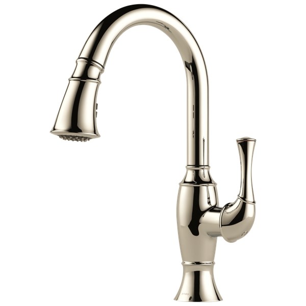 Talo Single Handle Pull-Down Kitchen Faucet - Polished Nickel