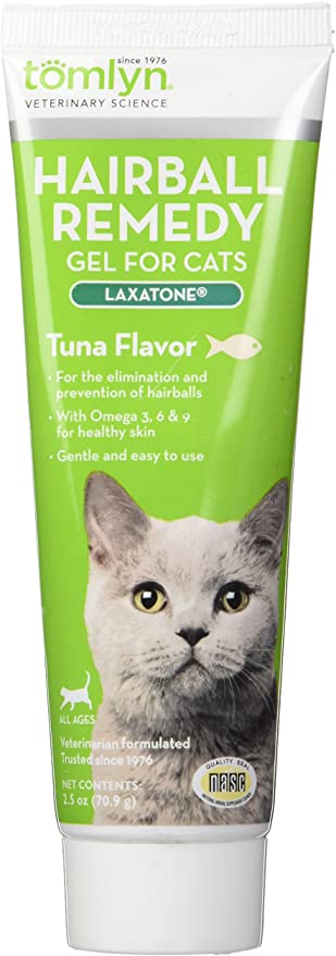 Tomlyn Hairball Remedy Gel for Cats Tuna Flavor