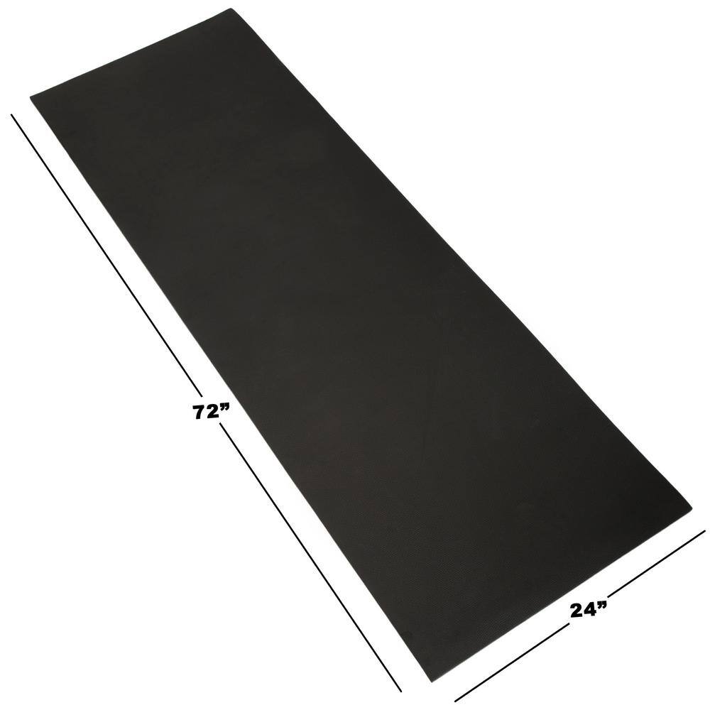 Wakeman Outdoors 72 in. Super Light Luxury Foam Black Camping Sleep Mat M470011