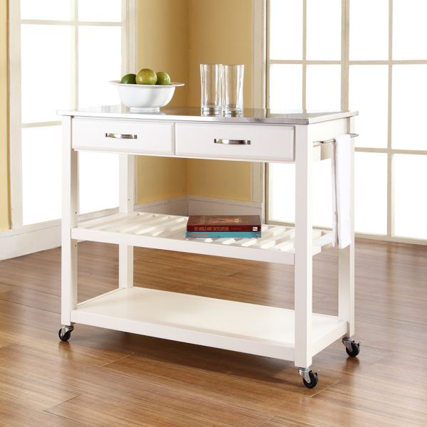 Stainless Steel Top Kitchen Prep Cart