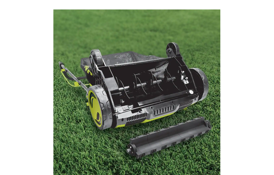 Sun Joe AJ805E 15 in. 13 Amp Electric Lawn Dethatcher with Collection Bag