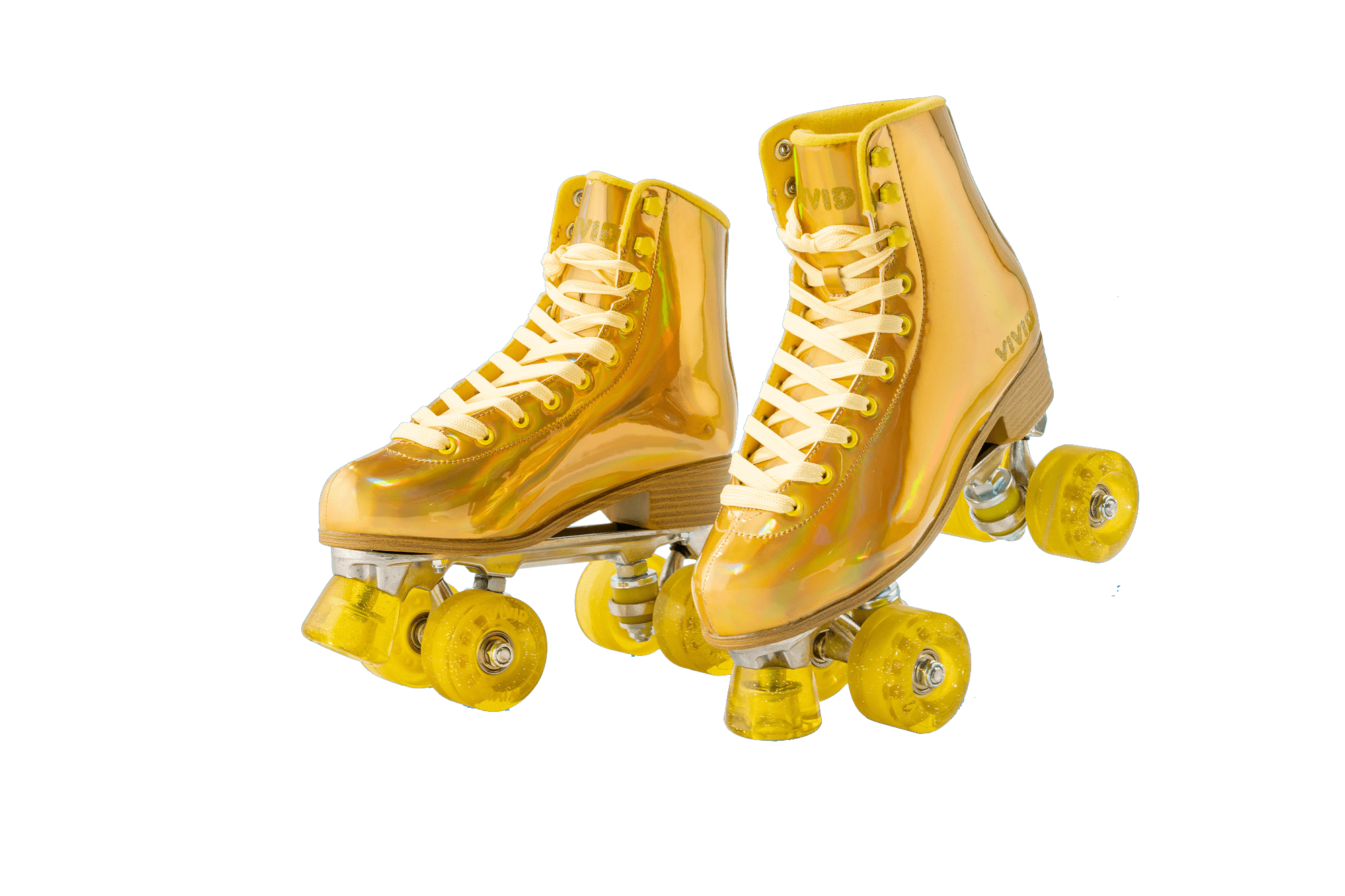 Gold Prisma Roller Skates