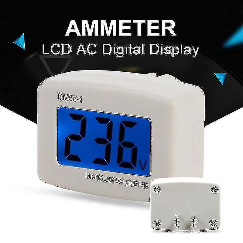 Ac 80-300v Lcd Digital Ac Voltmeter Eu Plug Volt Meter Socket Ac Voltage Tester Meter Header 110v