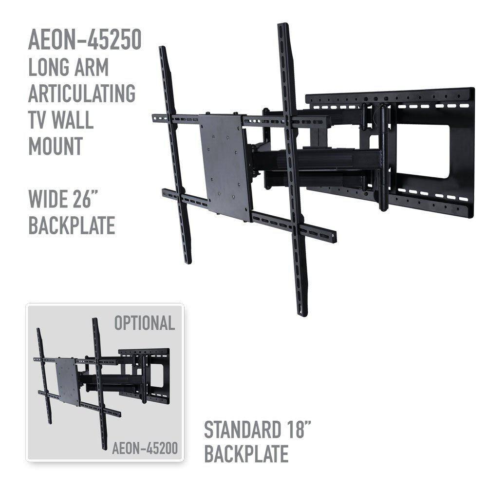 Aeon Stands and Mounts Full Motion TV Wall Mount for 42 in. - 80 in. TVs with Room Adapt Extends 32 in. Mounts on 16 in. or 24 in. Studs AEON-45250