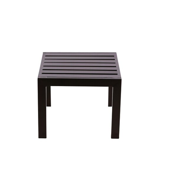 Serta Catalina Outdoor Side Table with Bronze Metal Frame Finish