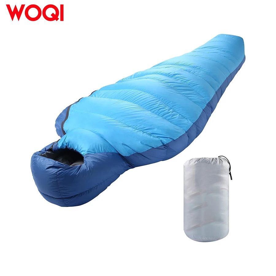 WOQI ultra light mummy sleeping bag suitable for cold weather