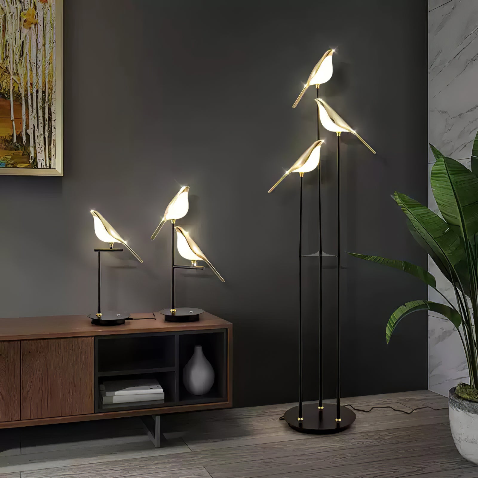 Magpie Perch Table Lamp