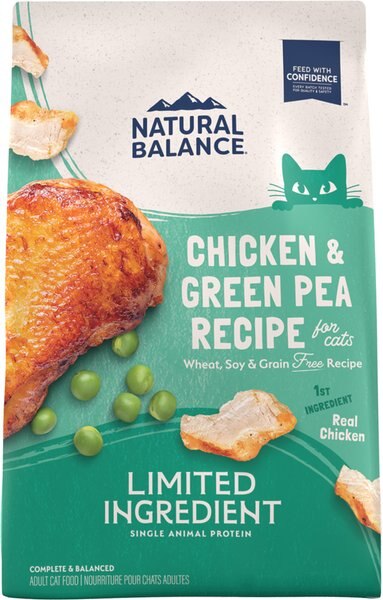 Natural Balance Limited Ingredient Grain Free Chicken and Green Pea Recipe Dry Cat Food