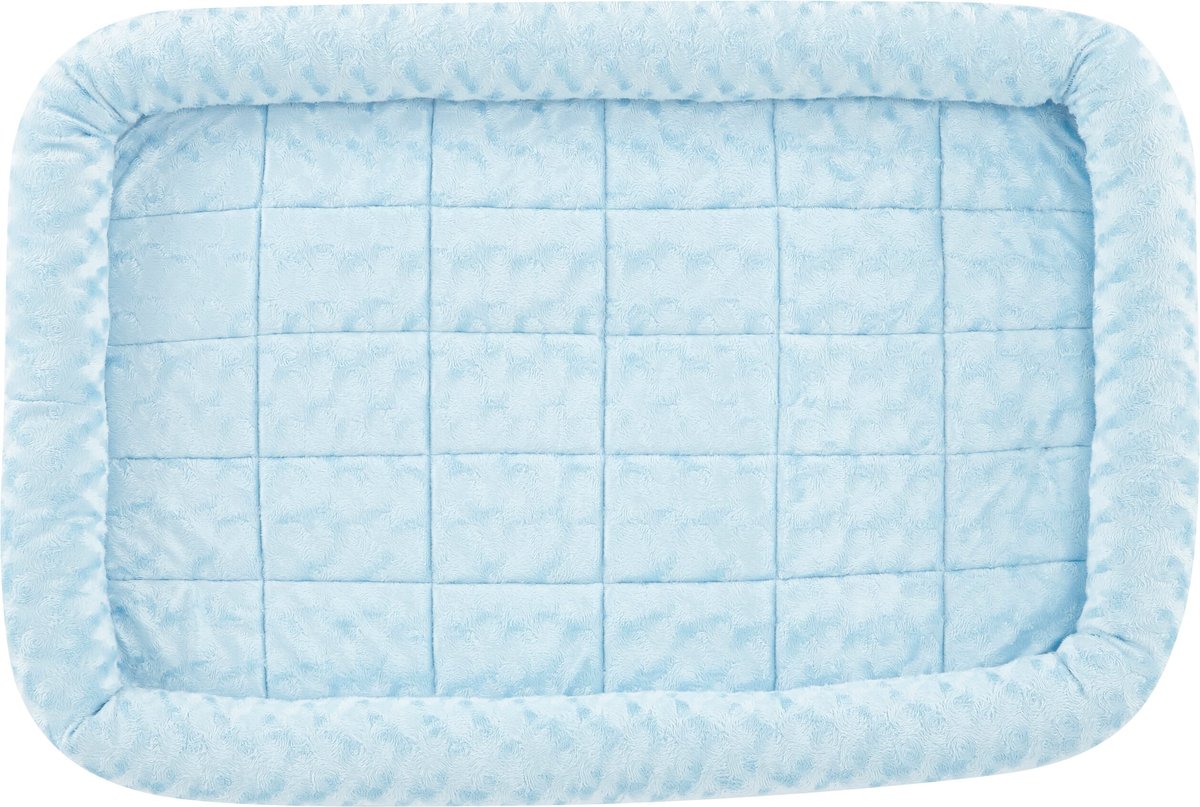 MidWest Quiet Time Fashion Plush Bolster Dog Crate Mat