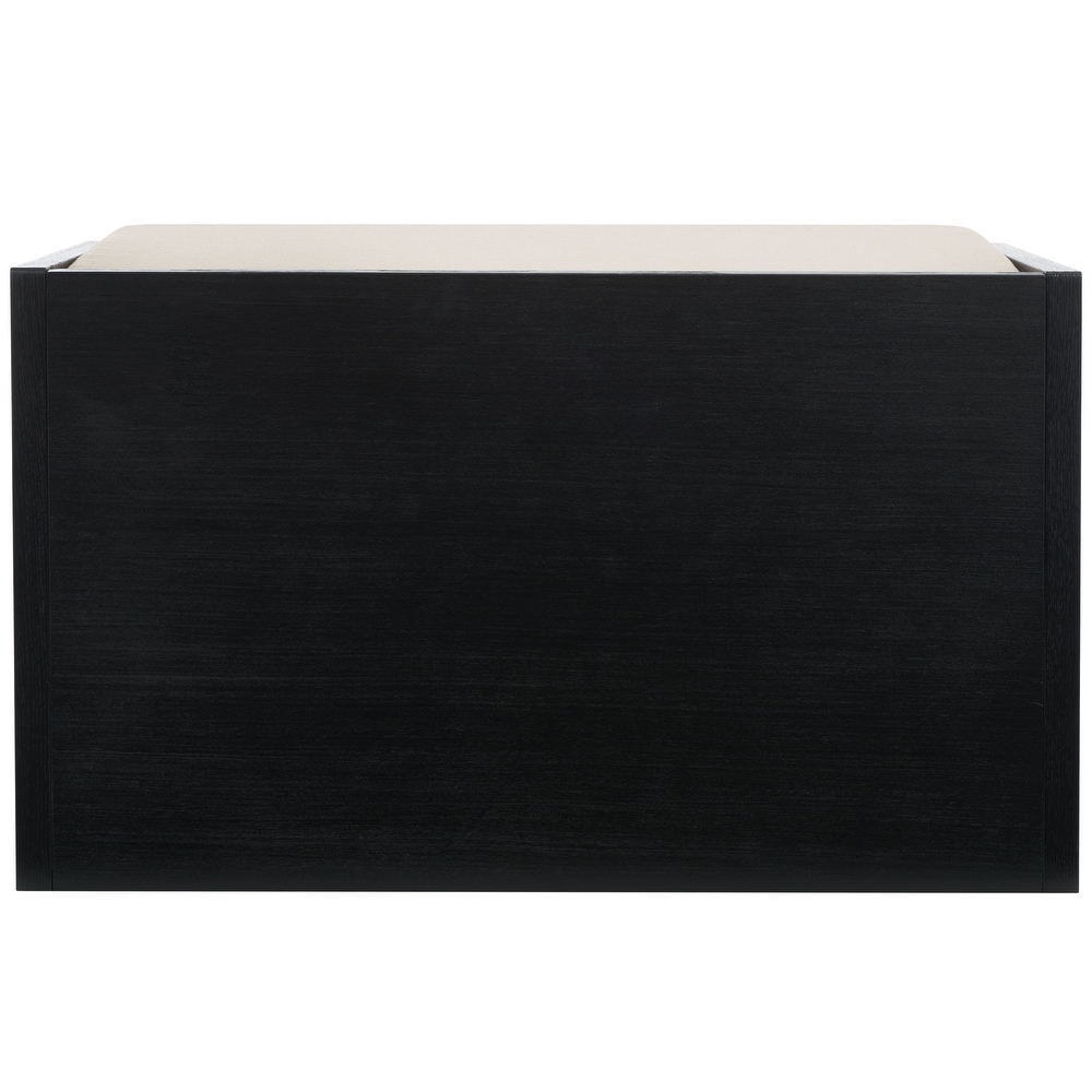 SAFAVIEH Percy Shoe Storage Bench  Rustic Oak / Beige   34\