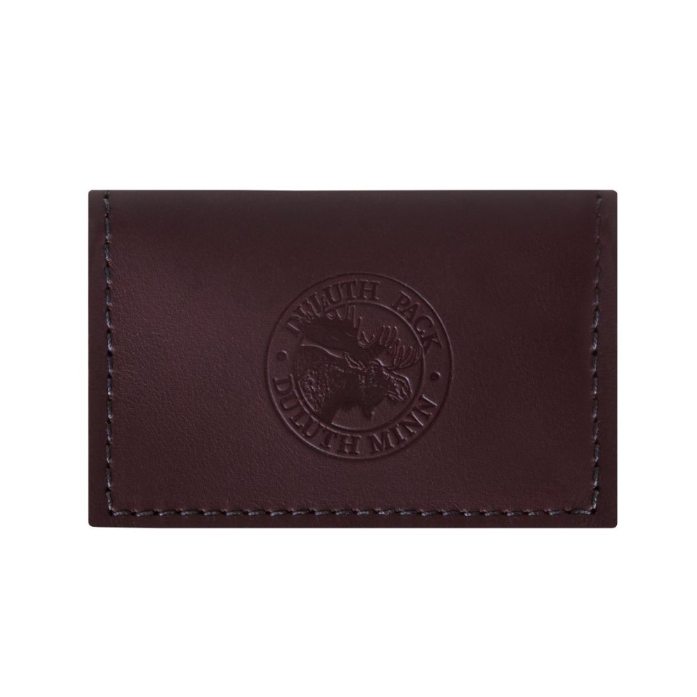 Brown Smooth Leather Business Card Holder