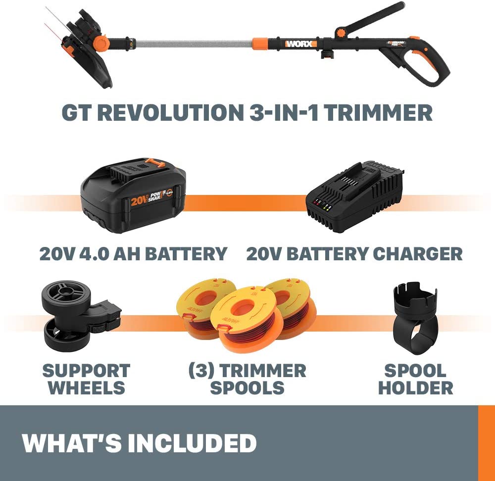 Worx WG170.3 20V Power Share GT Revolution 4.0Ah 12