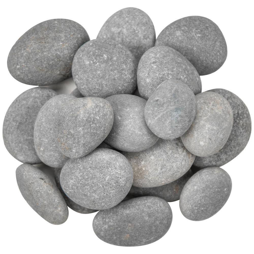 MSI Nile Gray Pebbles 0.5 cu. ft. per Bag (1 in. to 2.5 in.) Bagged Landscape Rock QNILGRY6NAT40