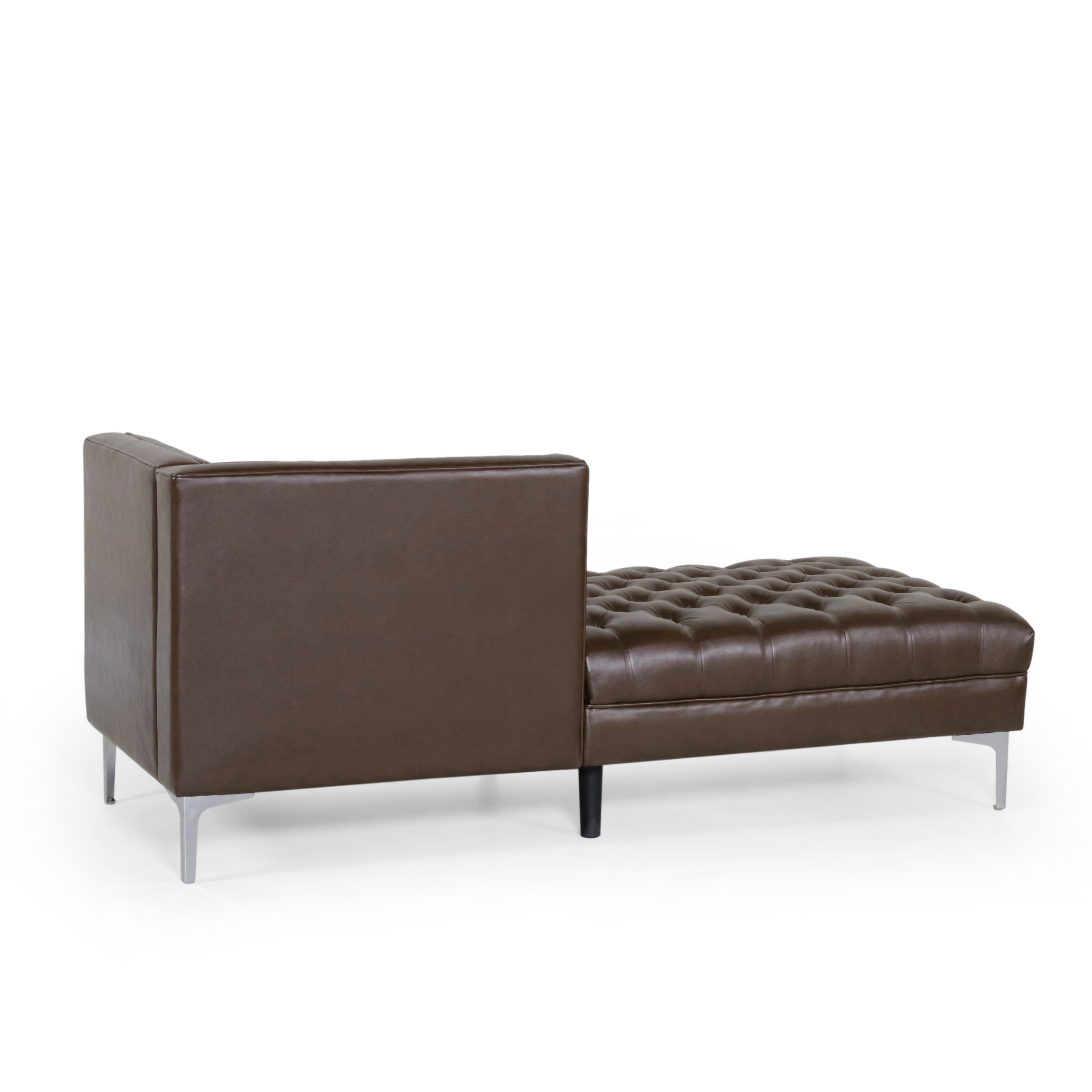 Bluffton Contemporary Tufted One Armed Chaise Lounge