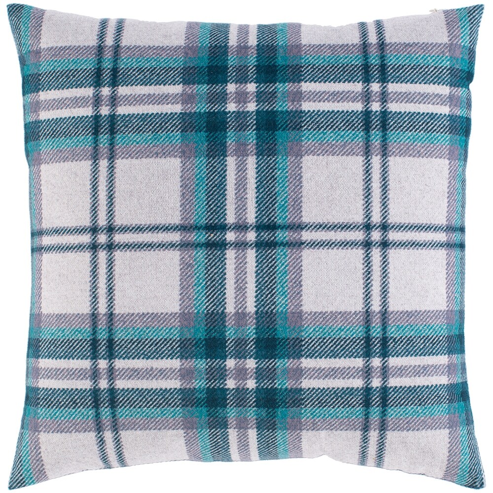 Artistic Weavers Kip Classic Plaid Knit 18 inch Throw Pillow