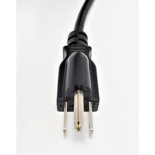 Micro Connectors Inc 6 ft. NEMA 5-15P to C5 18AWG 3-Prong Notebook TV Power Cord UL Approved in Black (2 per Box) M05-126-2P