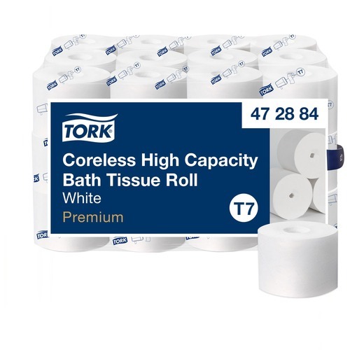 Tork Coreless HighCapacity Toilet Paper Roll White T7  TRK472884